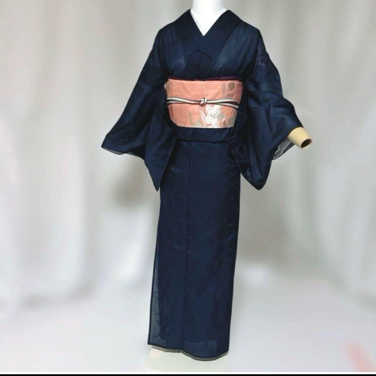 夏着物 紗 小紋 フルセット 正絹 夏帯 四季対応小物 未着用 - メルカリ