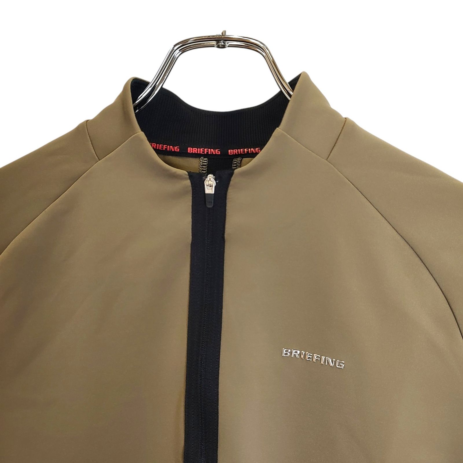 BRIEFING GOLF 23AW 長袖 ハーフジップ Tシャツ BRG233W16 S ライト