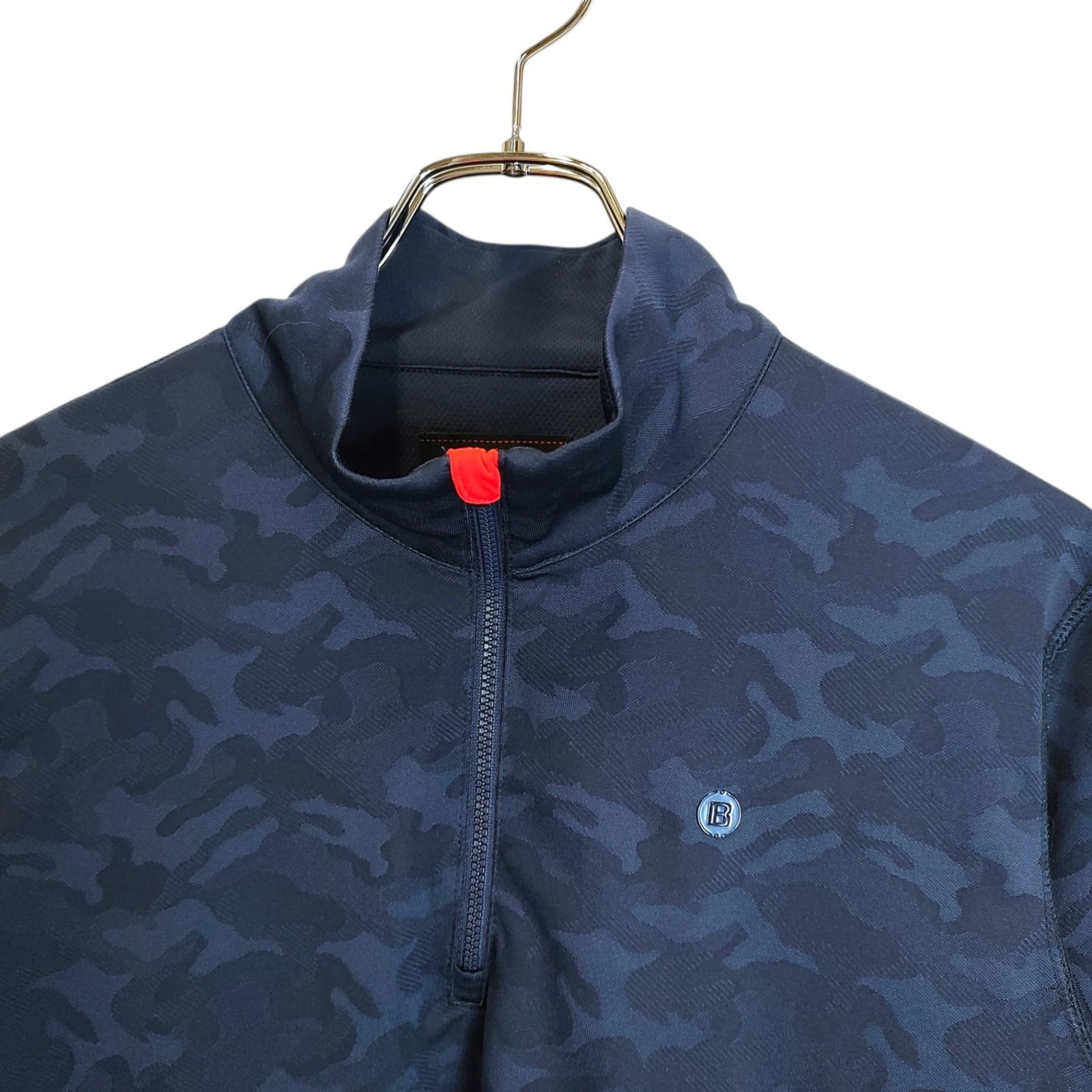 BRIEFING GOLF ブリーフィングゴルフ カモフラ 長袖 ハーフジップ T 