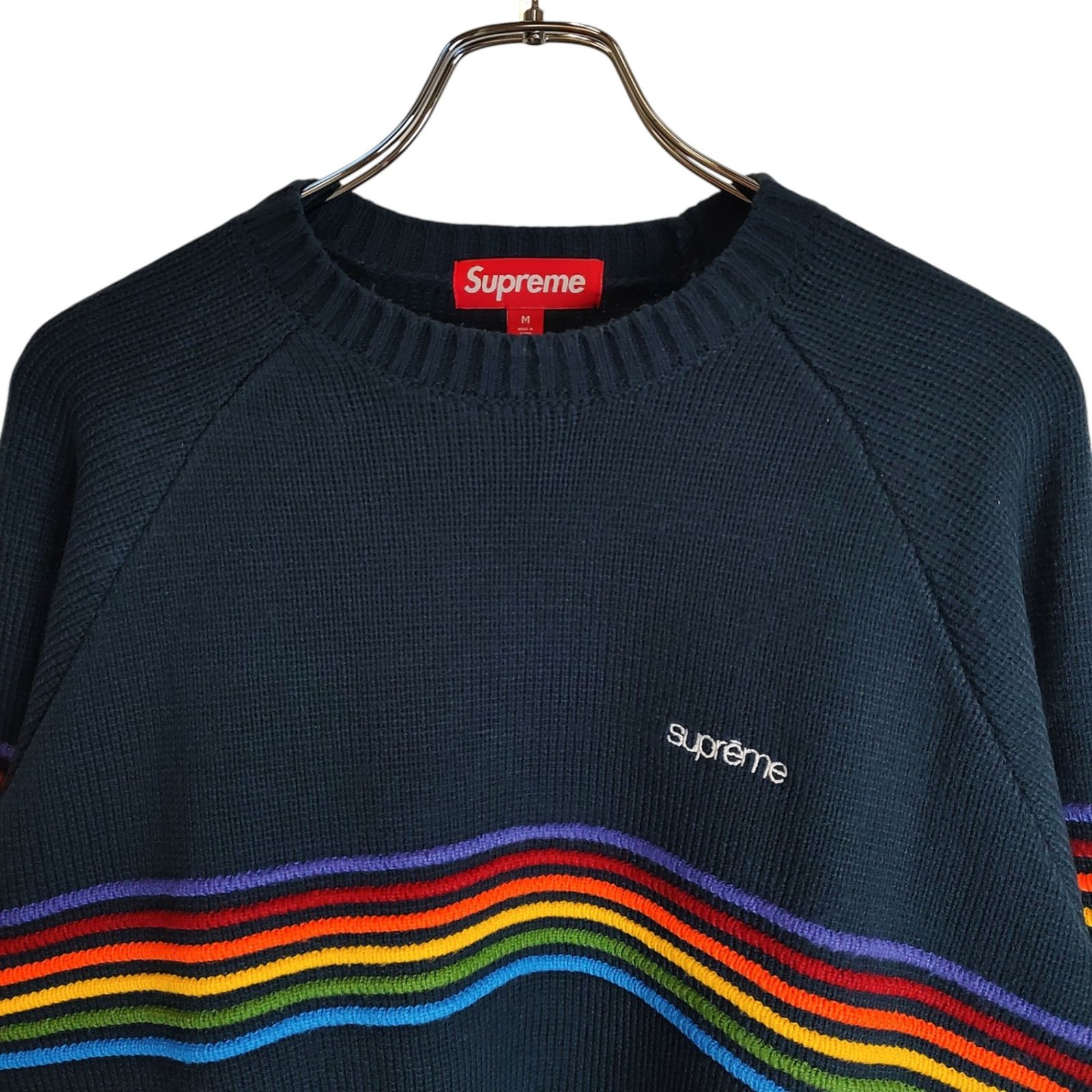 Supreme シュプリーム Raised Stripe Sweater ストライプ ニット