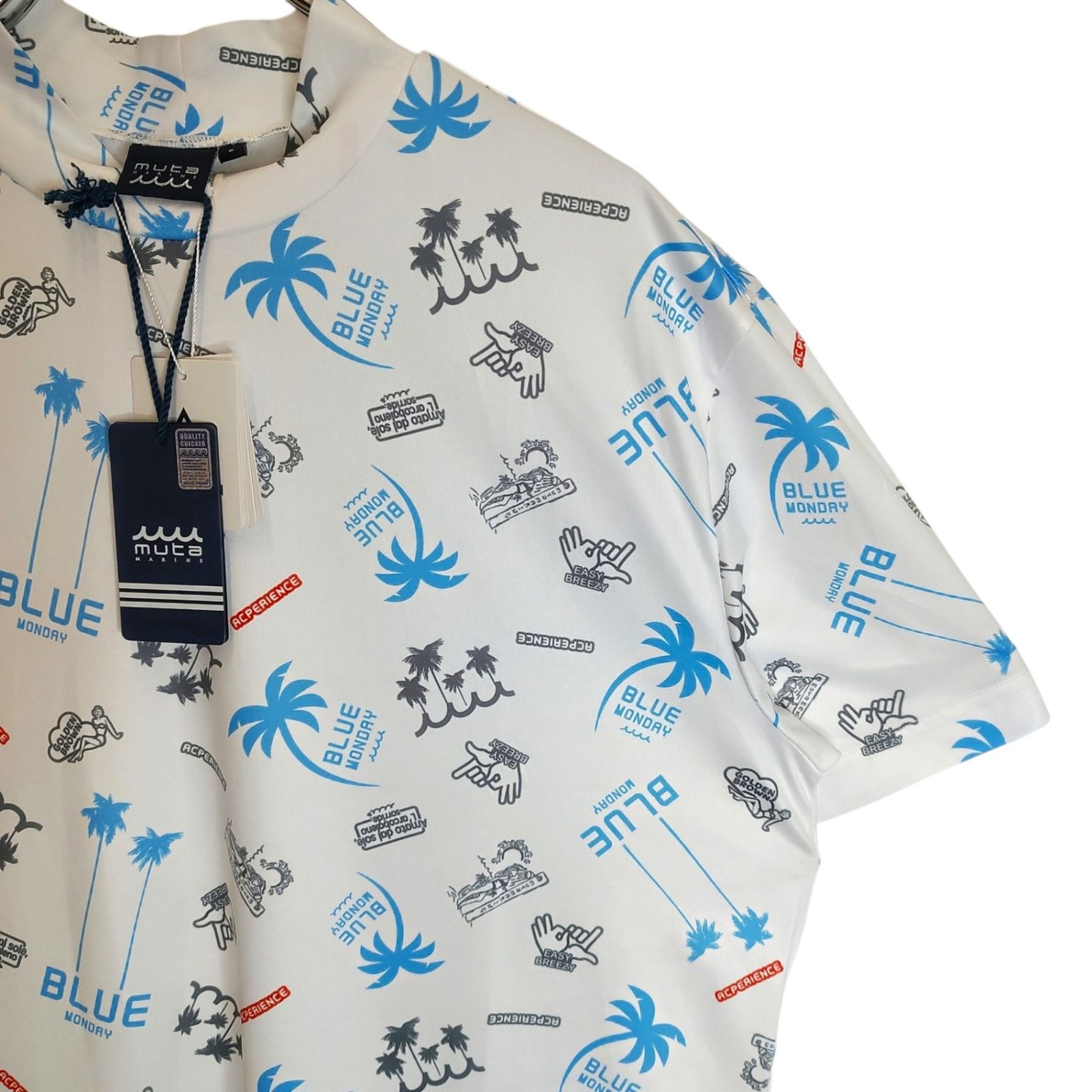 muta MARINE GOLF ムータ マリン ゴルフ 26SS S/S Mock-neck shirt