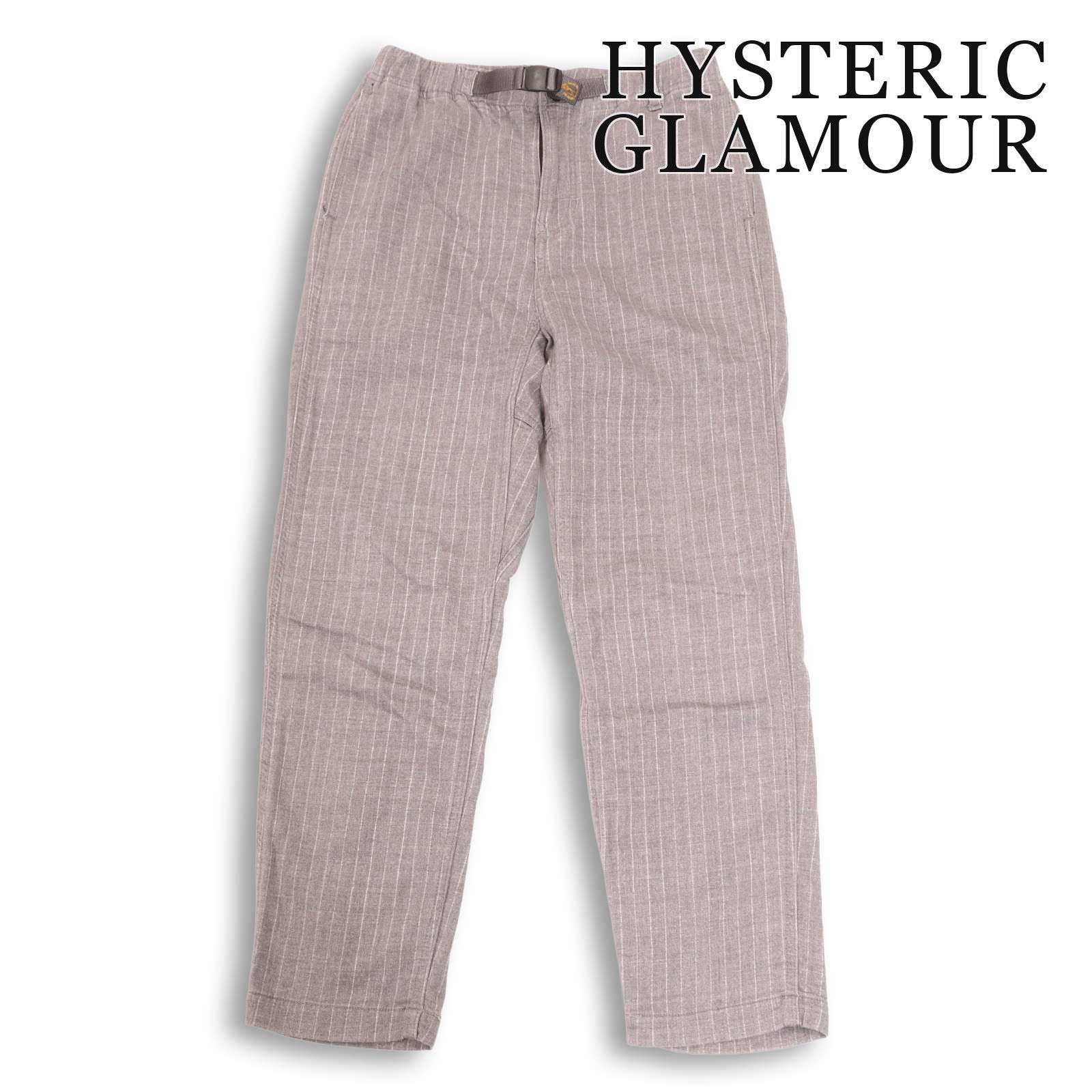 HYSTERIC GLAMOUR Hysteric Glamour All Year Stretch Striped Climbing Pants Made in Japan Sz.S Mens Grey