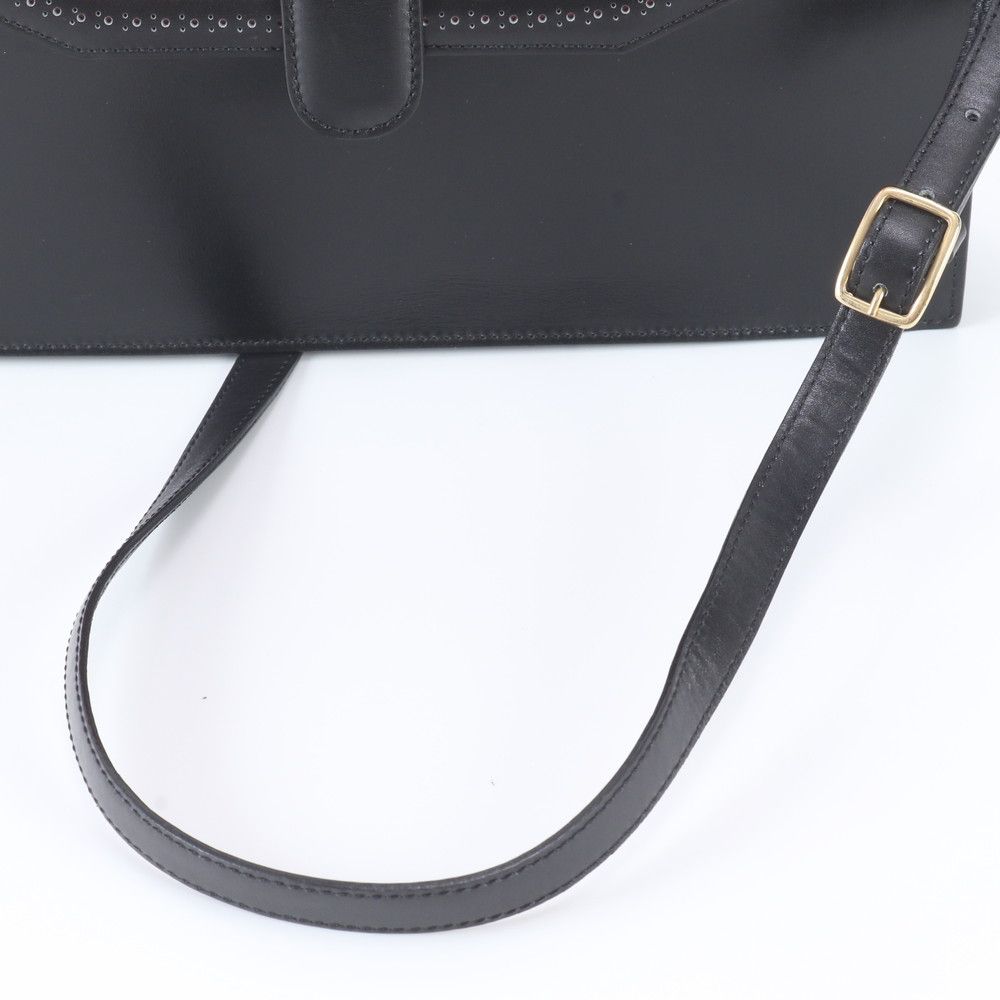 美品 セリーヌ レザー ショルダーバッグ 斜め掛け クロスボディ 本革