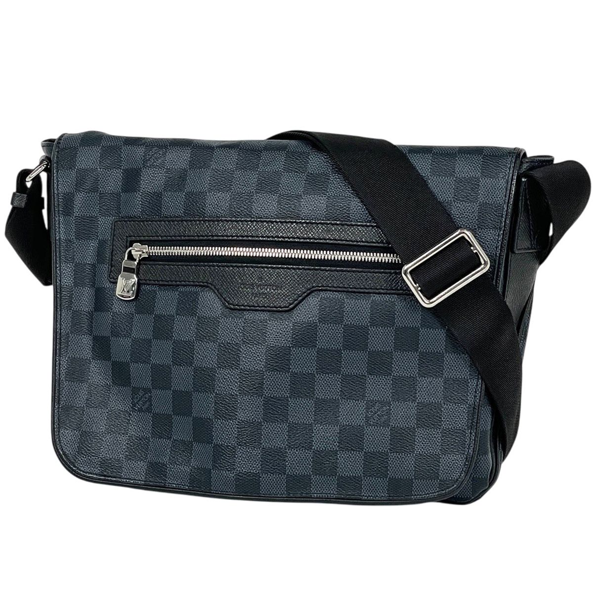 ルイ・ヴィトン Louis Vuitton マッチポイント メッセンジャー ショルダーバッグ ダミエコバルト ノワール(ブラック) ネイビー N40010 メンズ 【中古】