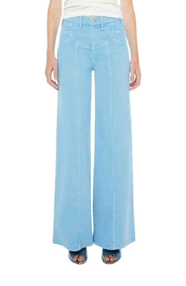 マザー レディース ボトムス デニムパンツ ワイドレッグ ハイウエスト ジーンズ MOTHER The Sunny Hustleroller Sneak High Waist Wide Leg Jea