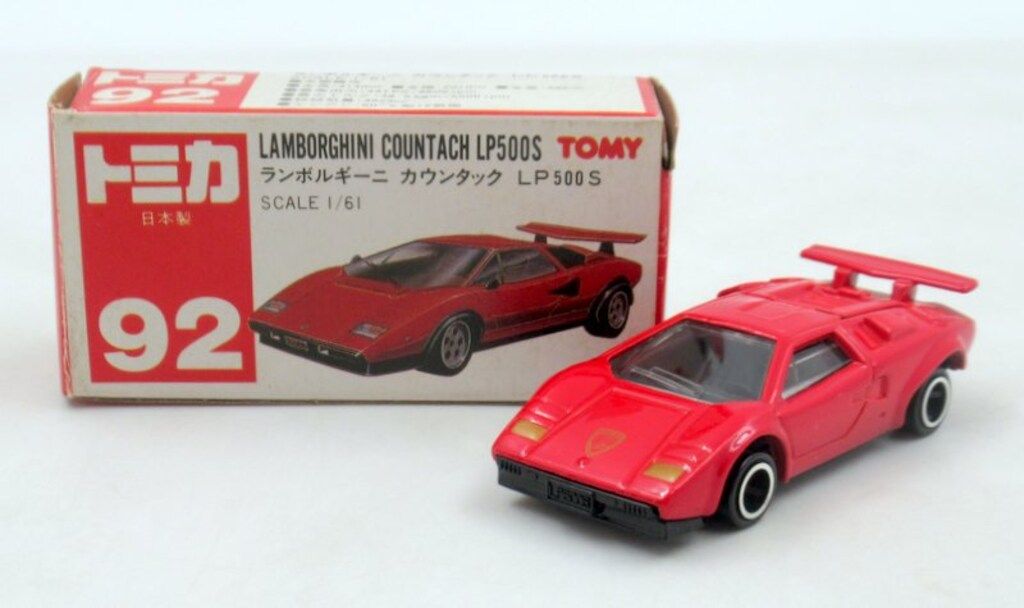 Tomy Tomica / Red Box Made in Japan Lamborghini Countach LP500S 92-2-1