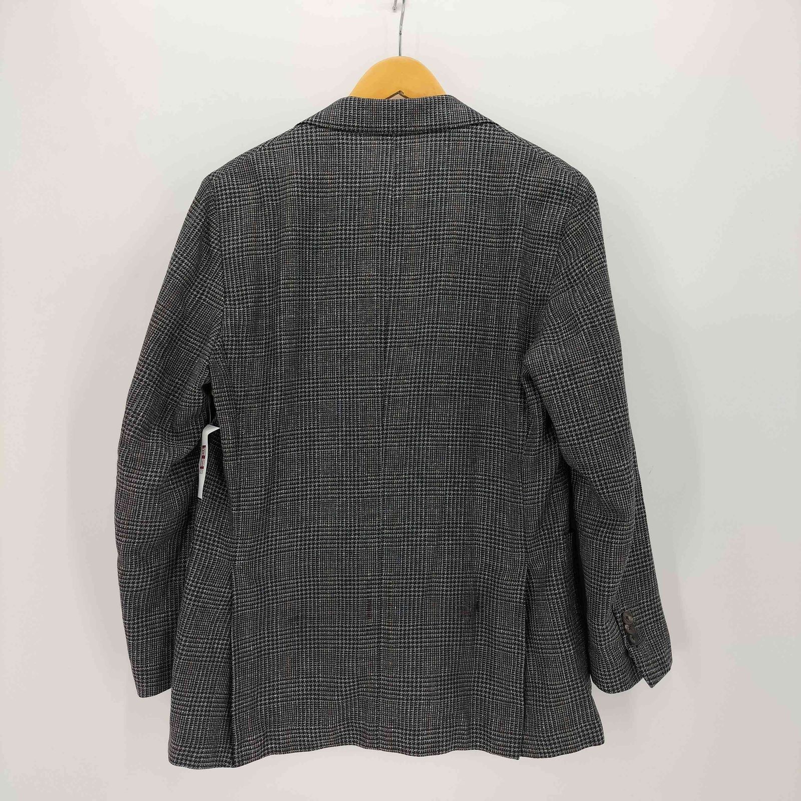 ラルディー二 LARDINI 段返り3B グレンチェックシルクテーラートド