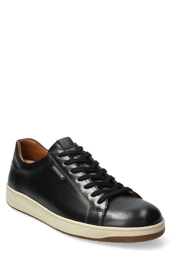 メフィスト メンズ シューズ スニーカー Mephisto Hasko Low Top Sneaker Black ブラック