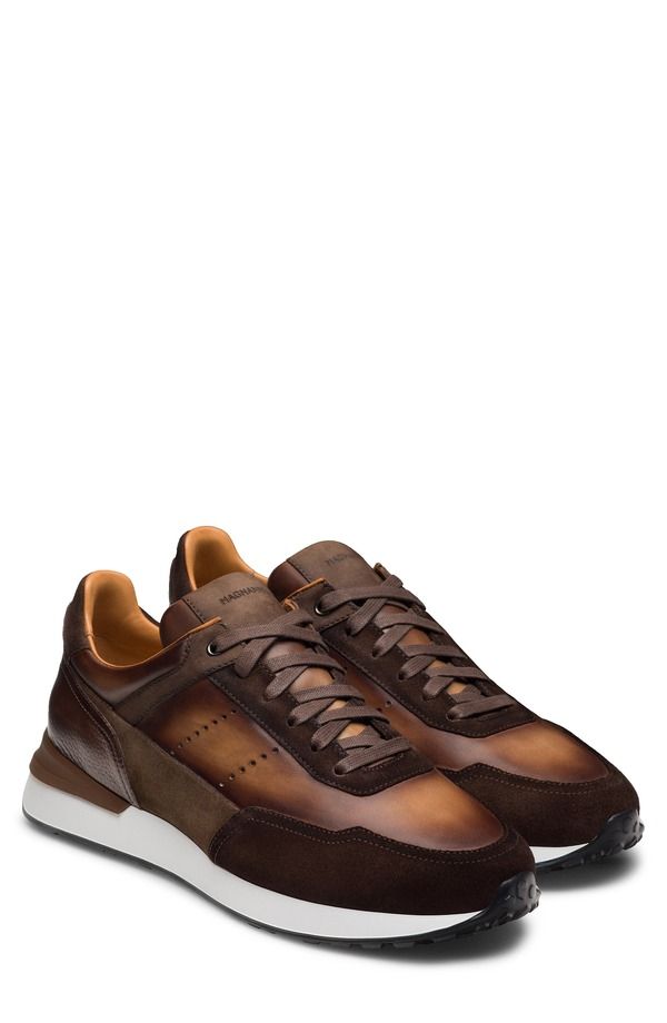 マグナーニ メンズ シューズ スニーカー Magnanni Bravo II Sneaker Mid Brown ブラウン