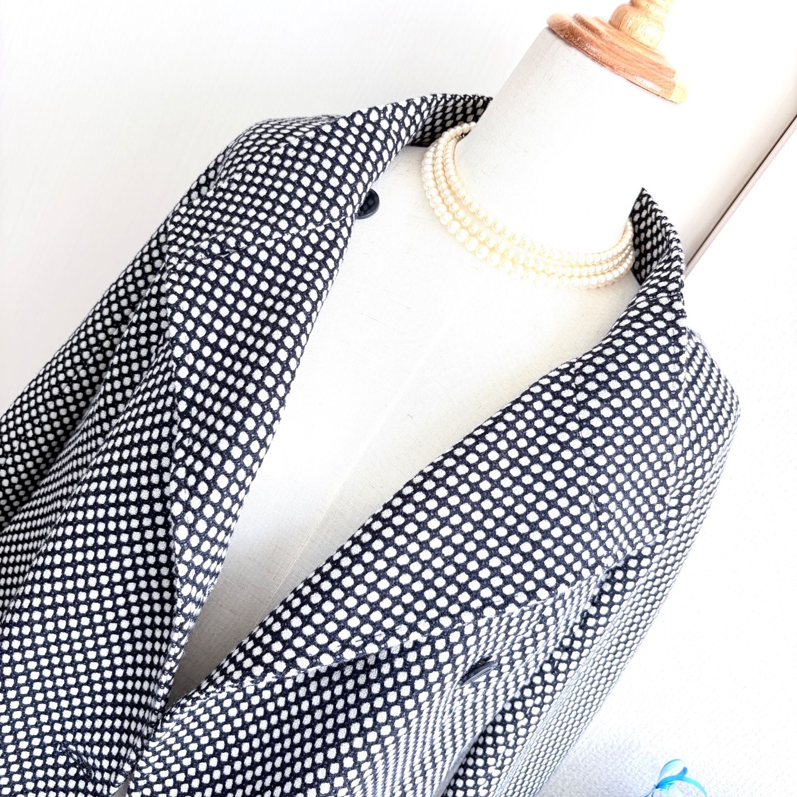 最高級 白タグ Max Mara 95%virgin wool・5%cashmere コート J42(M〜L