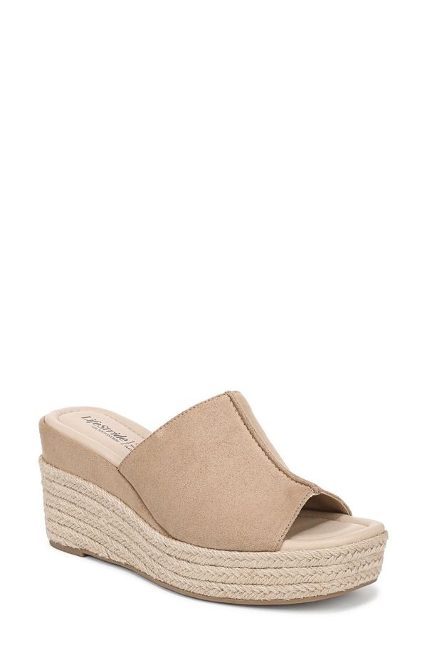 ライフストライド レディース シューズ サンダル プラットフォーム LifeStride Hautespadrille Platform Wedge Slide Sandal Biscotti Bei