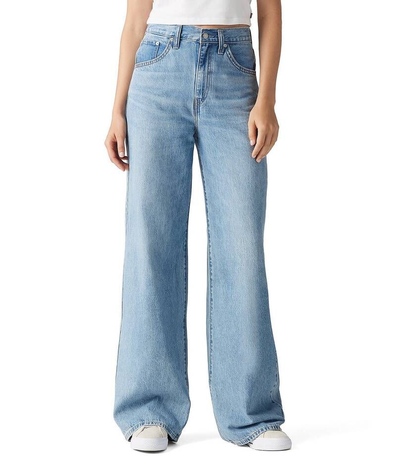 リーバイス レディース ボトムス デニムパンツ ジーンズ LevisR High Rise Cinch Baggy Jeans Invested Indigo インディゴ