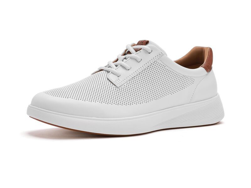 ジョンストンアンドマーフィー メンズ シューズ オックスフォード Johnston Murphy Ackerson Perfed Plain Toe White Full Grai ホワイト
