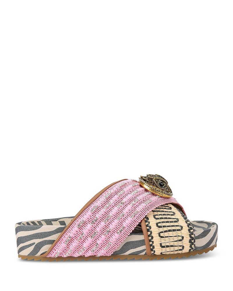 カートジェイガーロンドン レディース シューズ サンダル チェルシー KURT GEIGER LONDON Womens Chelsea Crisscrossandals Open Pink ピンク