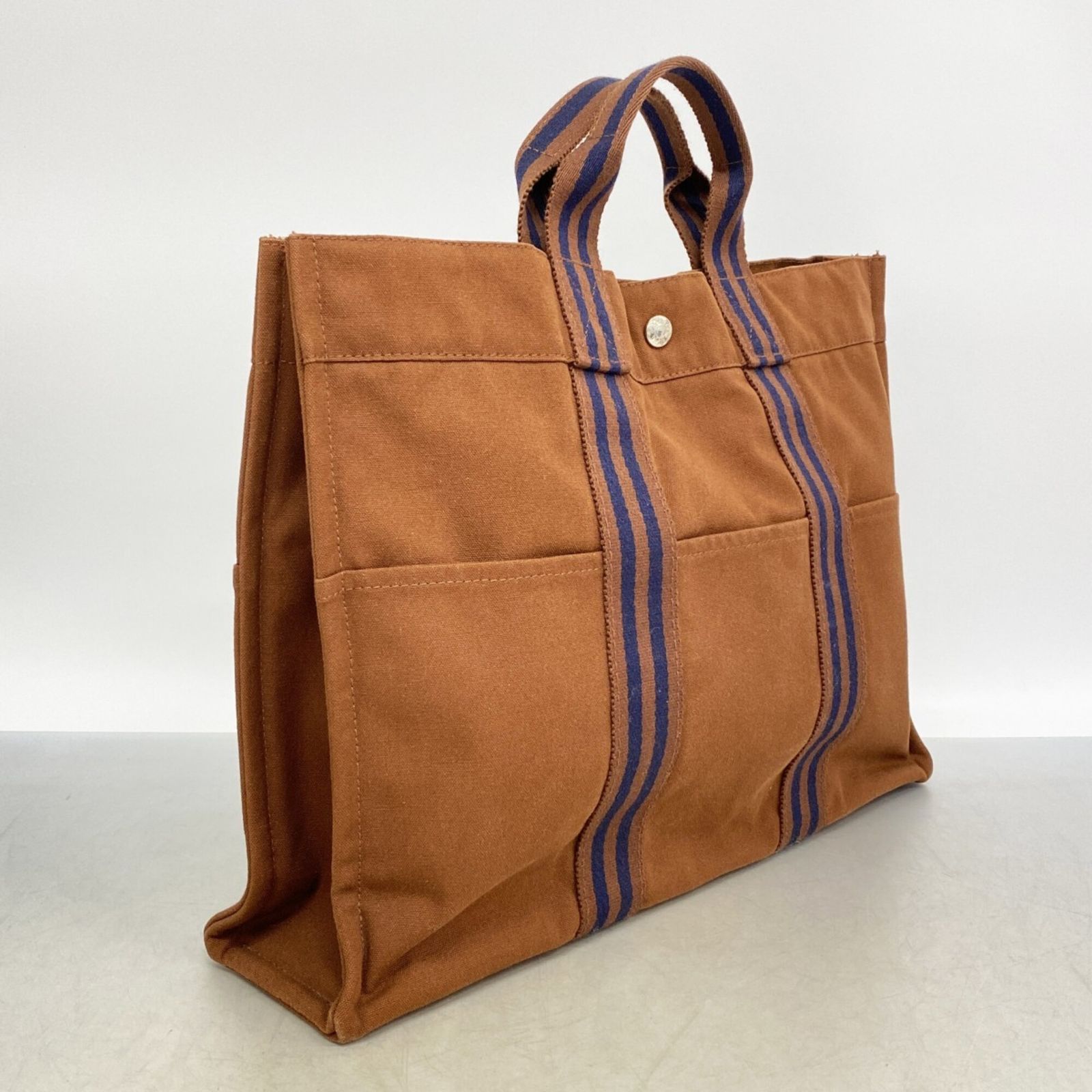 エルメス トートバッグ キャンバス ブラウン エルメス(Hermes) エルメス トートバッグ フールトゥMM キャンバス