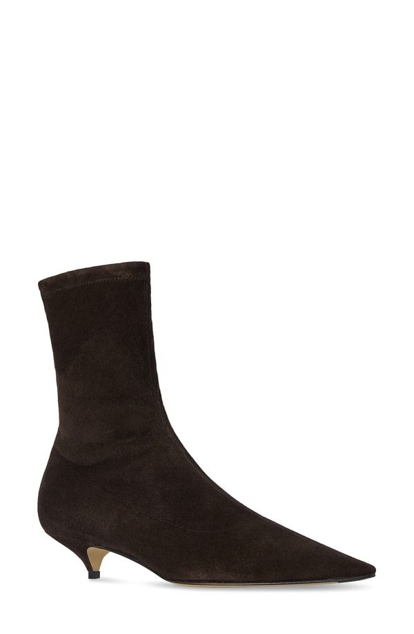 ザ ロウ レディース シューズ ブーツ・レインブーツ The Row Liisa Pointed Toe Bootie Lacquer Brown ブラウン