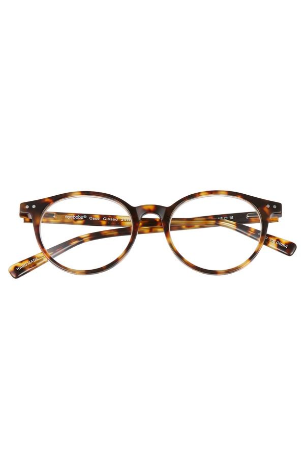 アイブブス レディース アクセサリー サングラス・アイウェア eyebobs Case Closed 49mm Round Readinglasses Tortoise Clear