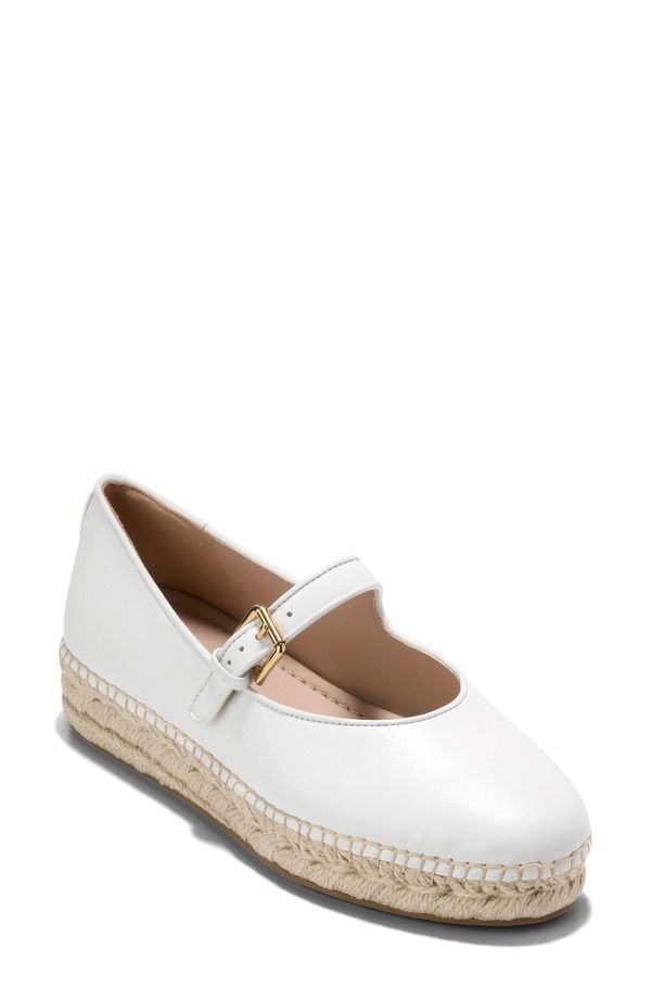 コールハーン レディース シューズ パンプス Cole Haan CloudFeel Asbury Mary Jane Flat White Leather ホワイト