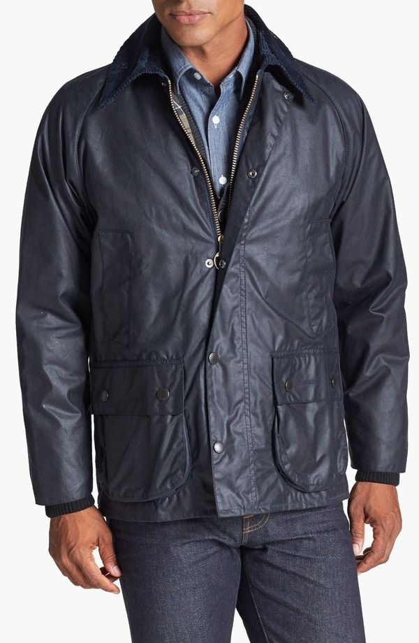 バブアー メンズ アウター ジャケット・ブルゾン コットン Barbour Bedale Wateresistant Waxed Cotton Jacket Navy ネイビー