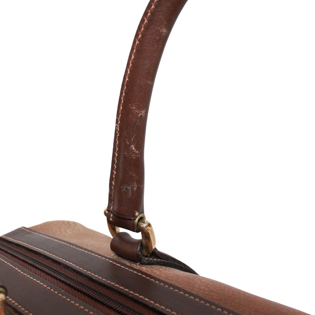 新着】GUCCI レザー ブラウン ボストンバッグ ゴールド - メルカリ