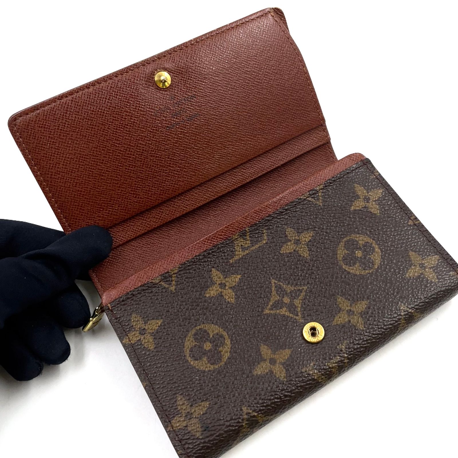 新着】LOUIS VUITTON ポルトモネ ビエ トレゾール モノグラム