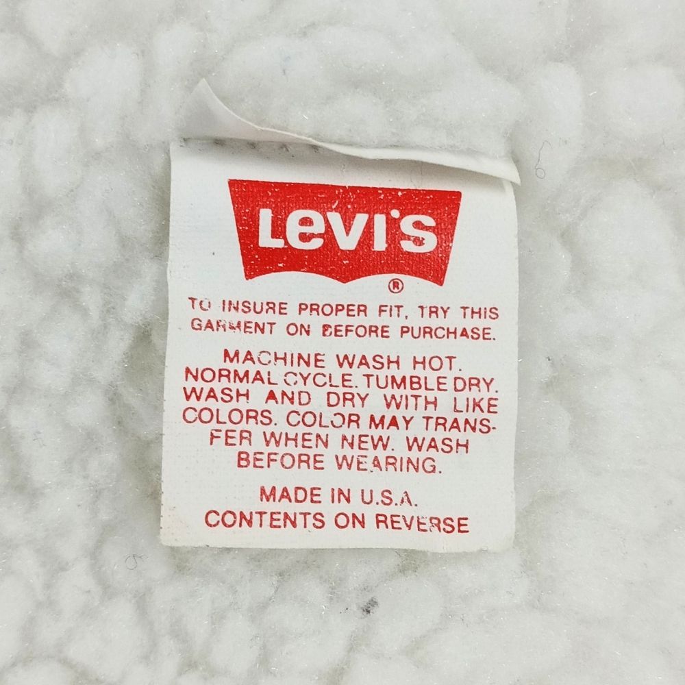 LEVI'S リーバイス 70608 USA製 裏地ボア デニムジャケット インディゴ