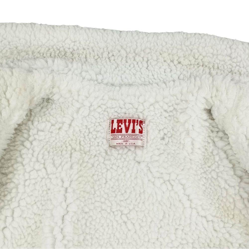 LEVI'S リーバイス 70608 USA製 裏地ボア デニムジャケット インディゴ
