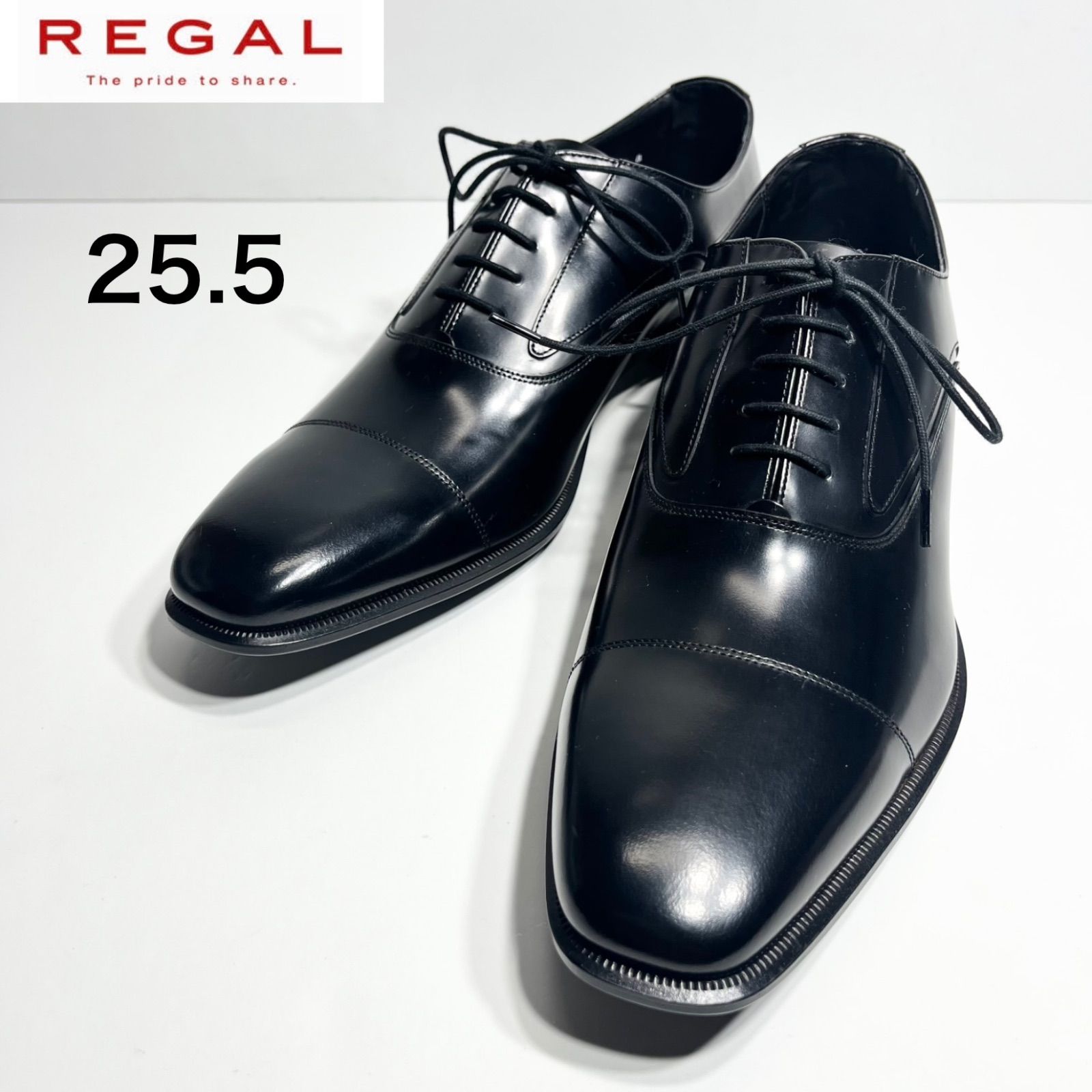未使用】REGAL リーガル 725R ストレートチップ 25.5cm 黒 - メルカリ