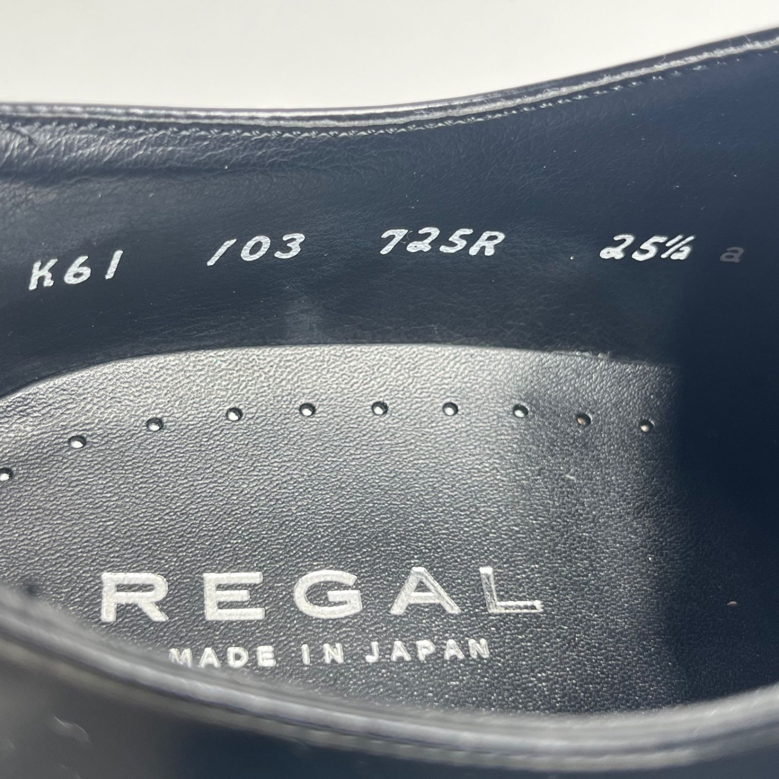 未使用】REGAL リーガル 725R ストレートチップ 25.5cm 黒 - メルカリ