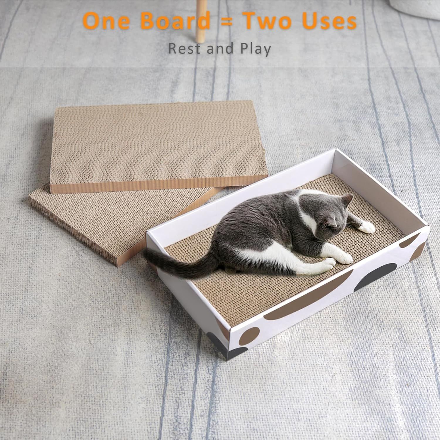 ComSaf 猫 爪研ぎ 段ボール 猫つめとぎ ねこ 爪とぎ 詰め替え 両面