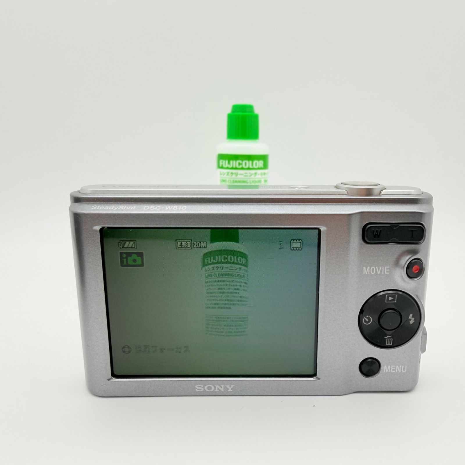 完動品】 SONY Cyber-shot DSC-W810 シルバー - メルカリ