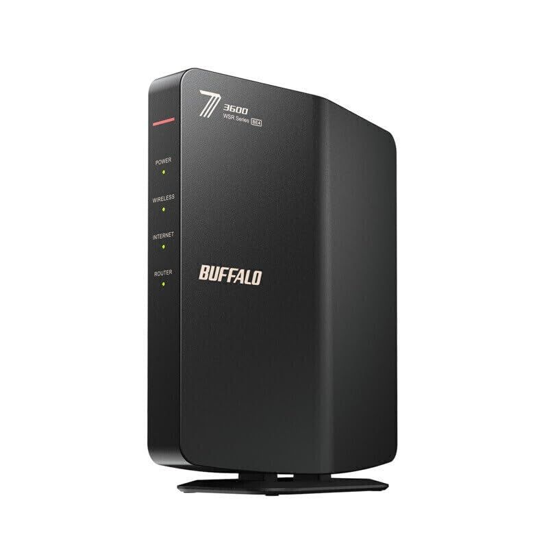 【迅速に発送】バッファロー Wi-Fi 7(11be)対応デュアルバンドWi-Fiルーター WSR3600BE4P-BK 878d1fff
