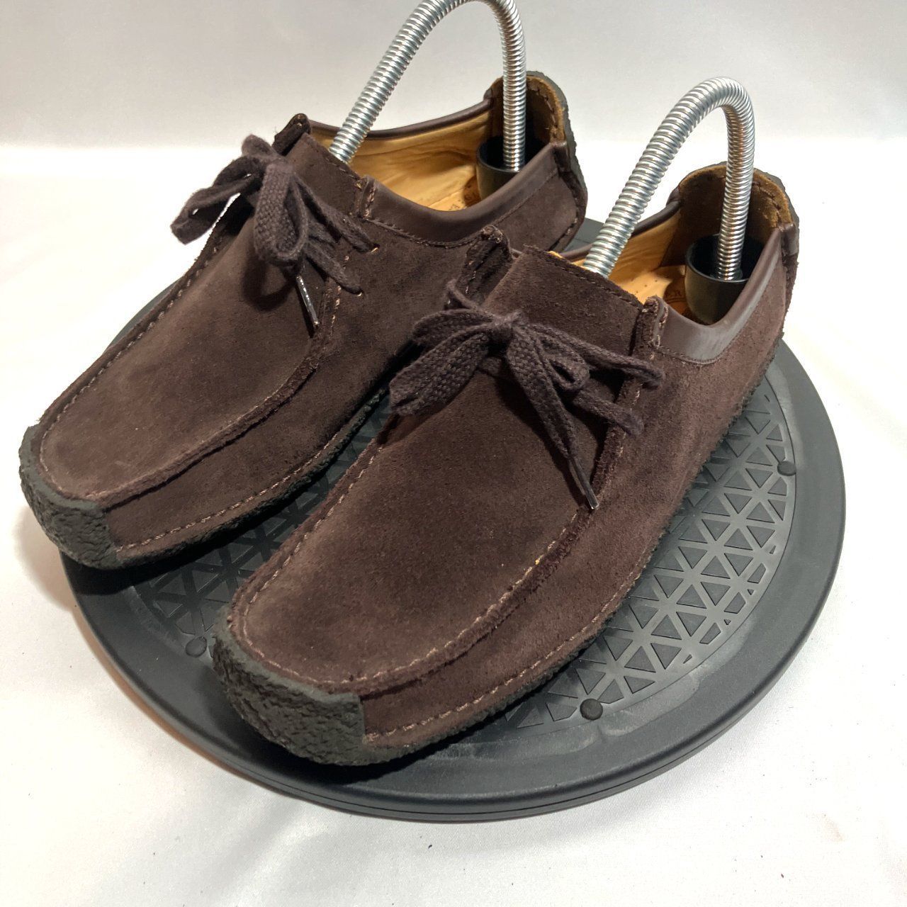Clarks Original スエード モカシン ワラビー ナタリー ダークブラウン