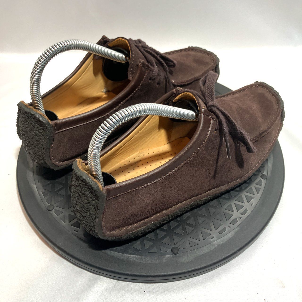 Clarks Original スエード モカシン ワラビー ナタリー ダークブラウン