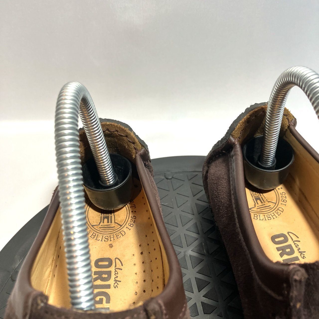 Clarks Original スエード モカシン ワラビー ナタリー ダークブラウン