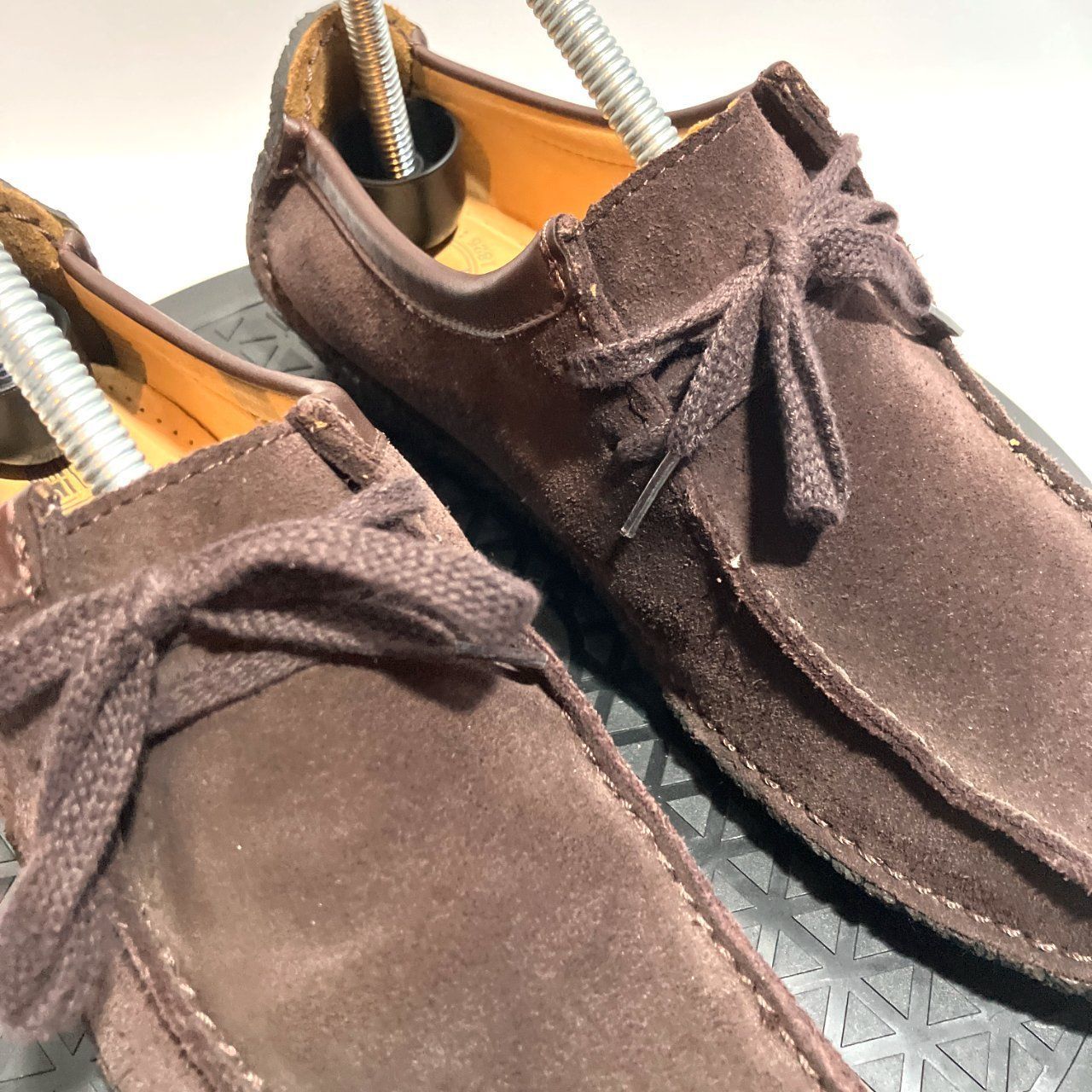 Clarks Original スエード モカシン ワラビー ナタリー ダークブラウン