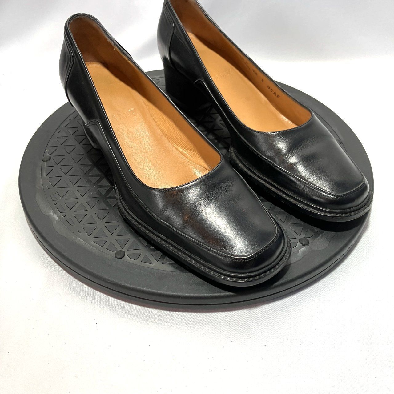 BALLY バリー パンプス レザー ブラック スクエアトゥ 36 E（約23cm