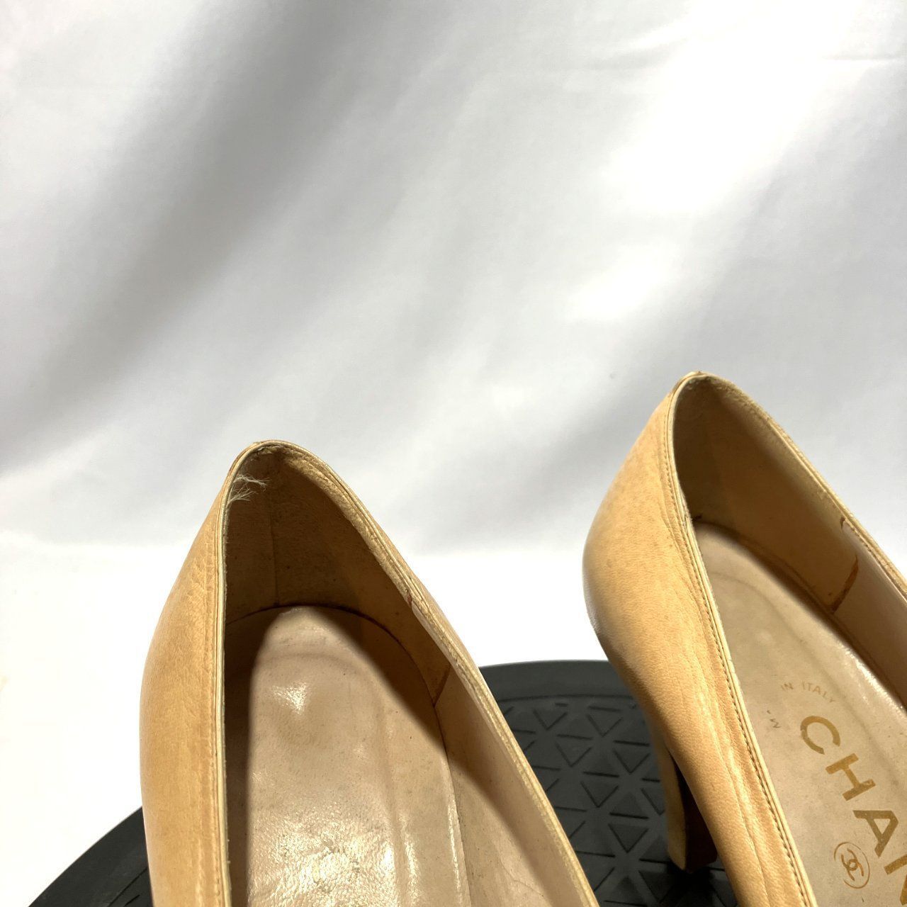 CHANEL シャネル パンプス バイカラー ベージュ ブラック 5 1/2（22.5
