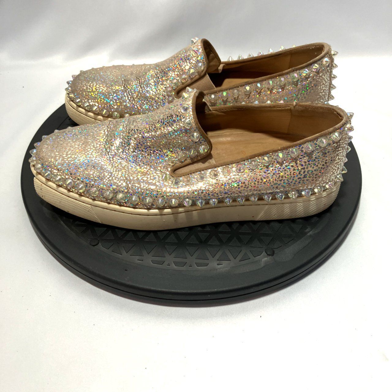 Christian Louboutin ルブタン スニーカー スタッズ シルバー 36（約