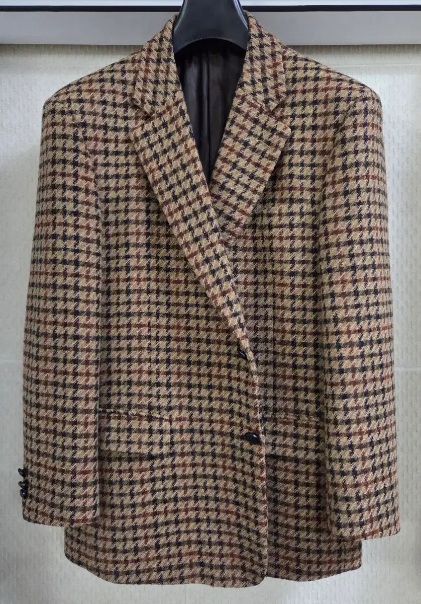 ダックス カシミア アルパカ チェック メンズ ジャケット