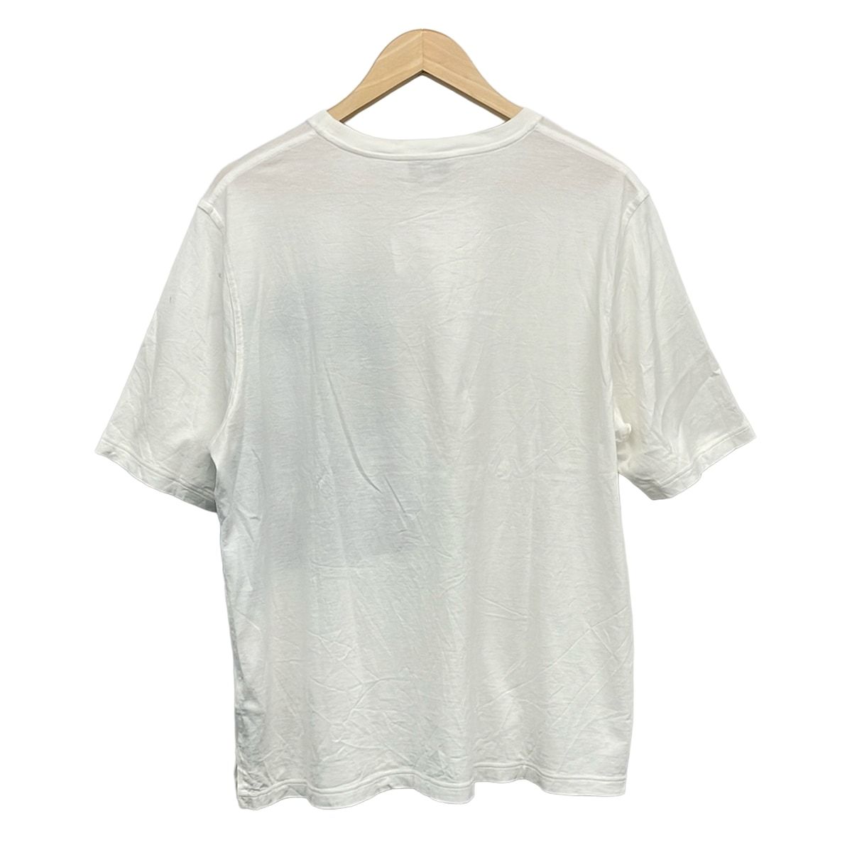 HERMES(エルメス) 半袖Tシャツ サイズL メンズ - 白×ライトブルー