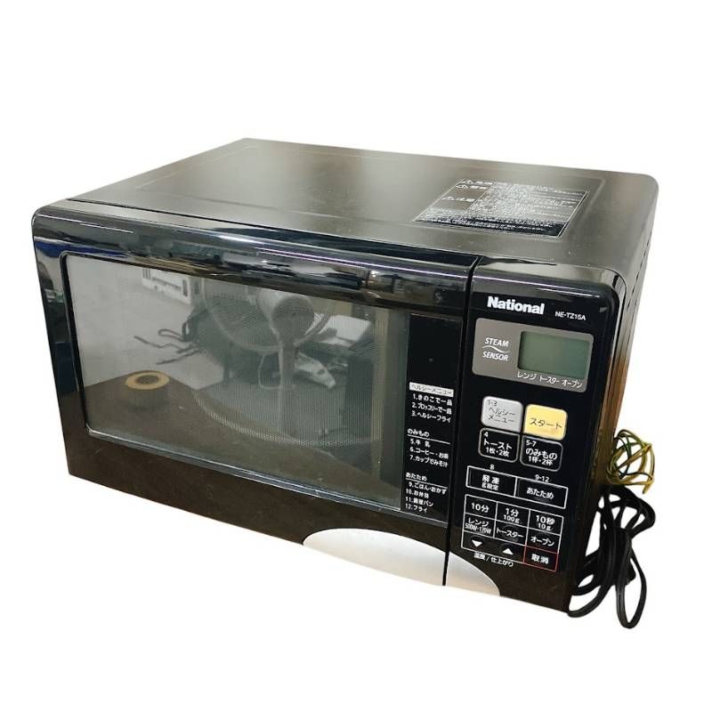 ナショナル National オーブンレンジ NE-TZ15A ブラック 松下電器 2007