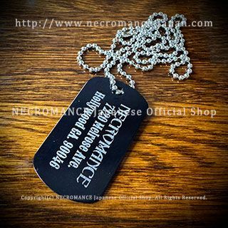 新品】ドッグタグネックレス ＜ハートスパイダーウェブ＞ NECROMANCE