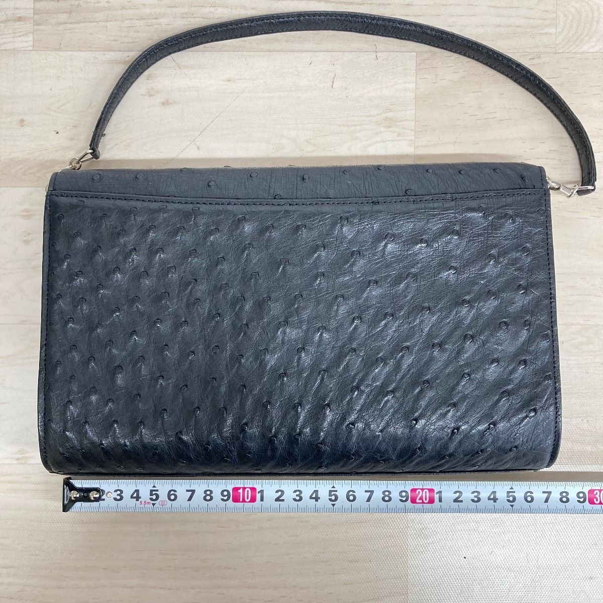 美品 オーストリッチ ハンドバッグ/ショルダーバッグ レディース