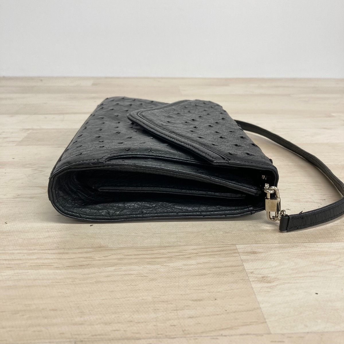 美品 オーストリッチ ハンドバッグ/ショルダーバッグ レディース