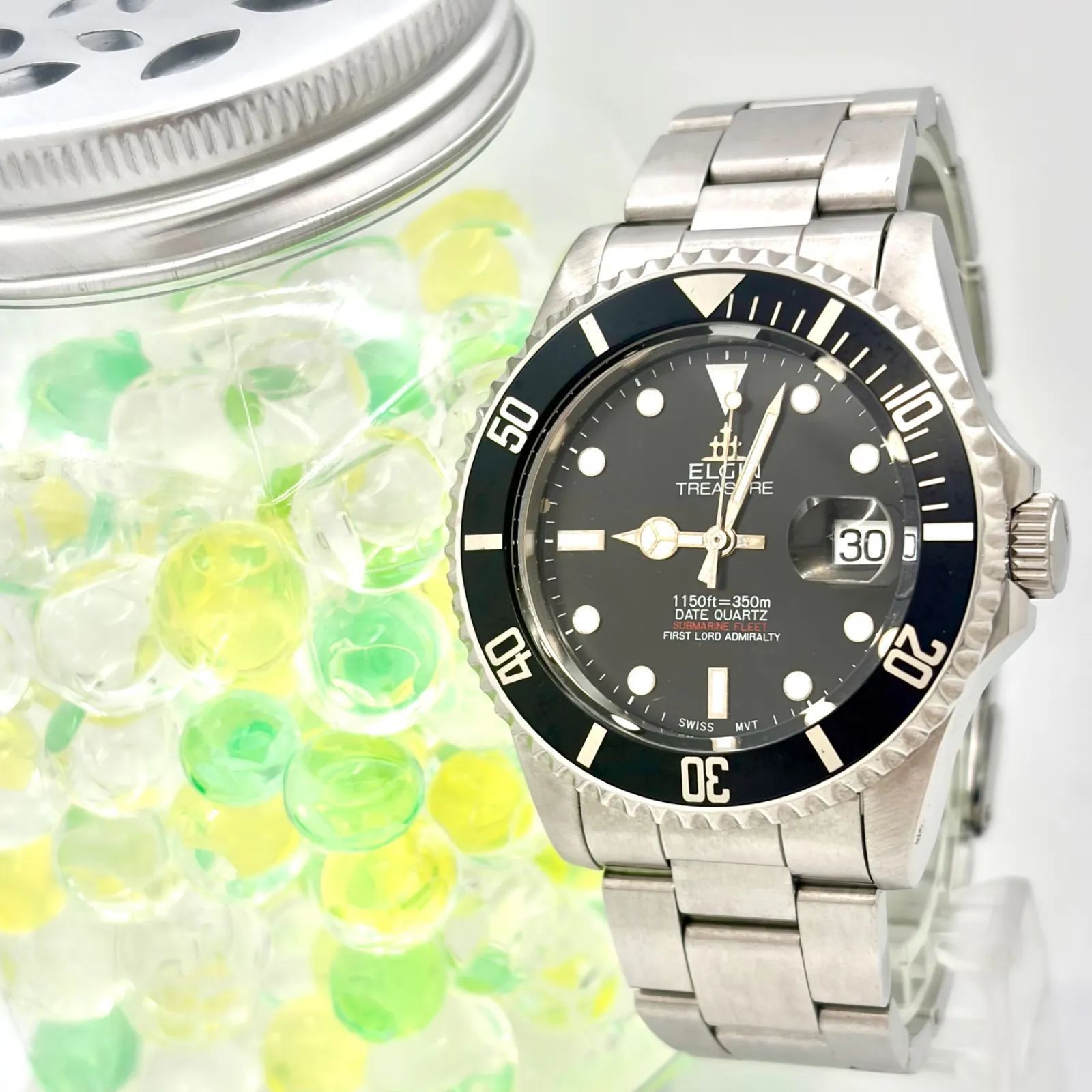 ELGIN エルジン - 腕時計 メンズ Yahoo!オークション 新品電池ELGIN 