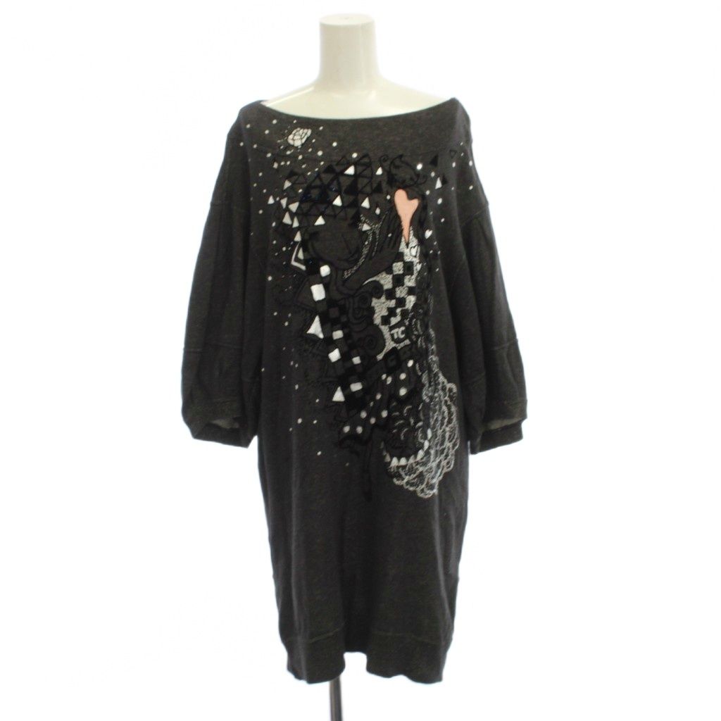 ツモリチサト TSUMORI CHISATO ワンピース 2 チャコールグレー