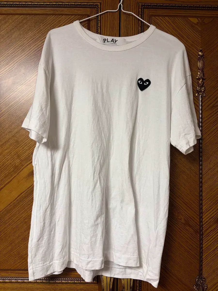 コム・デ・ギャルソン PLAY 半袖Tシャツ 白 XXL