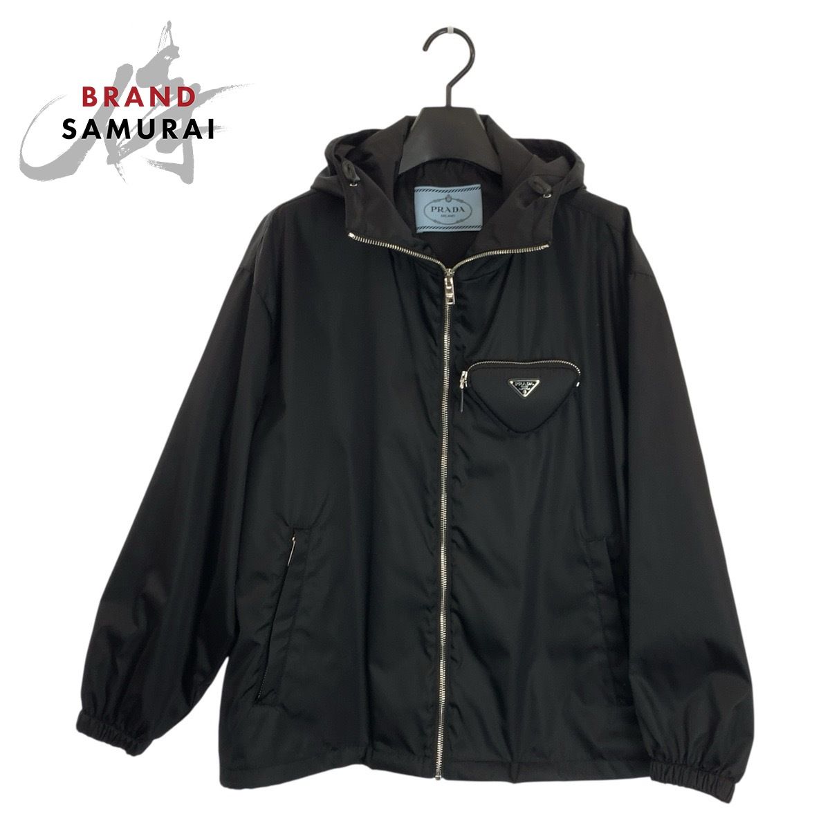 美品 PRADA プラダ トライアングルロゴポケット サイズ36 ブラック 黒