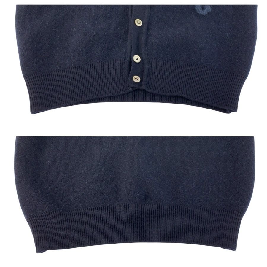 美品 HERMES エルメス ドラゴン サイズM ネイビー ウール/ポリウレタン